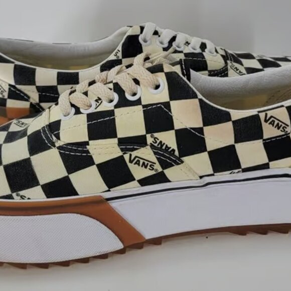 Vans Black and White Checkered Slip-On Shoes❤️ - Picture 3 of 6